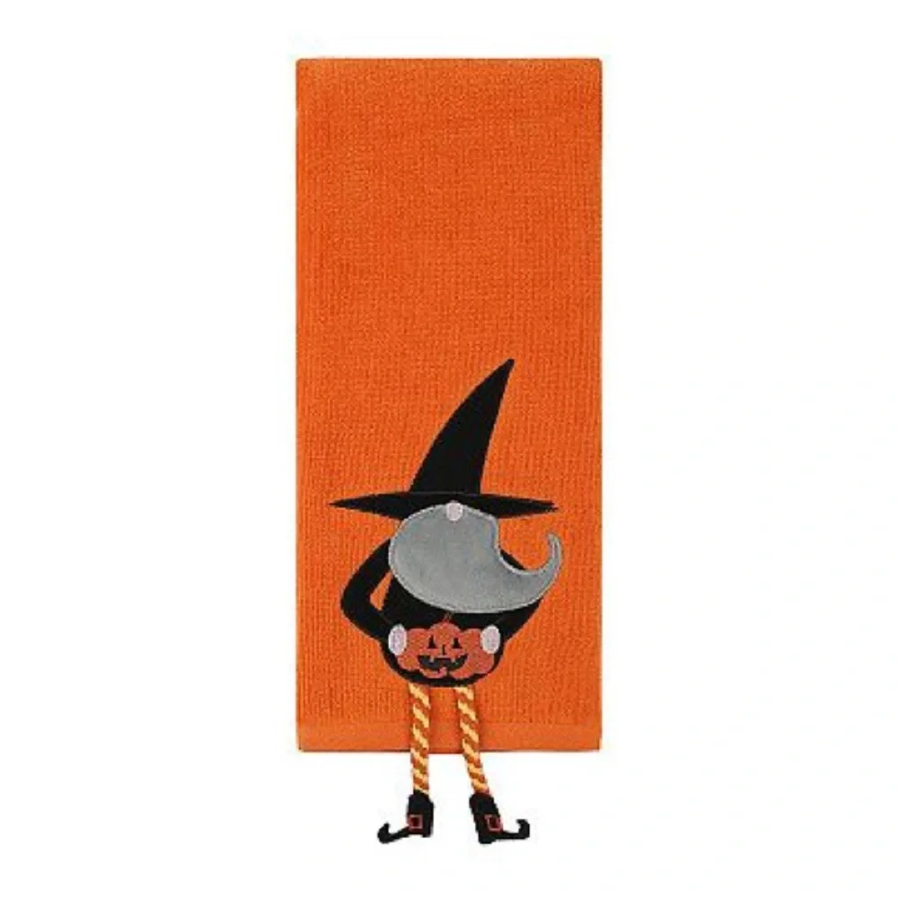 Halloween Witch Gnome Hand Towel NWOT